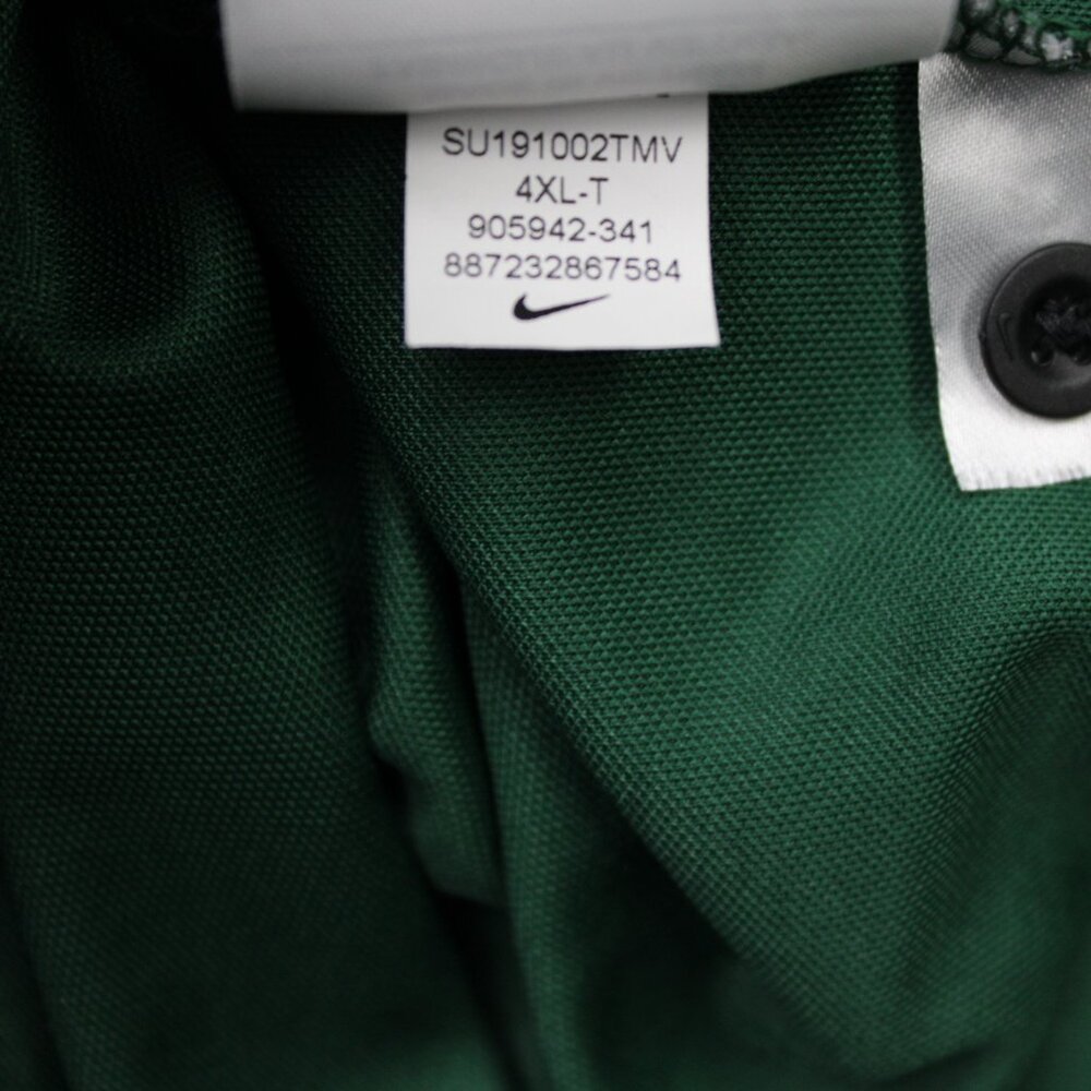 Nike Polo Shirt Mens 4XLT XXXXL-Tall Green Dri-Fit 100% Polyester Short Sleeve - Picture 9 of 13